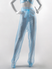 Spodnie do zabiegów kosmetycznych, niebieskie (1 szt)