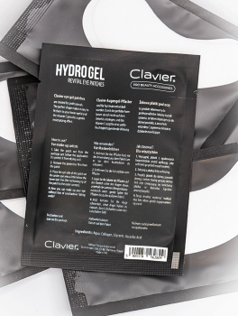 Płatki żelowe pod oczy czarne, Clavier (50 par)
