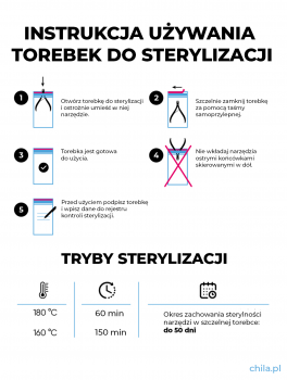 Torebki papierowe do sterylizacji, (60x100mm) 100 szt, MicroSTOP