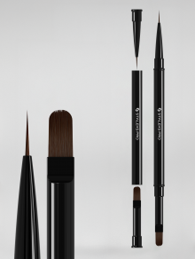 Pędzelek dwustronny liner+żel EXPERT 03/06, Staleks PRO