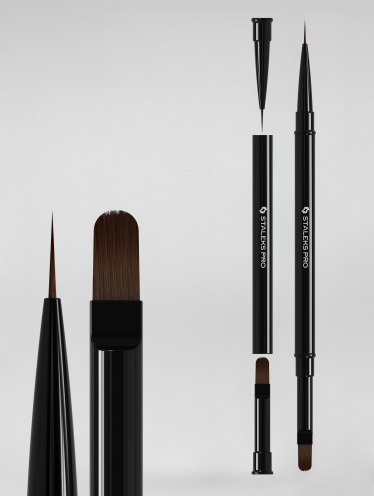 STALEKS PRO pędzelek dwustronny liner 10 mm/żel 11 mm EXPERT / NBE-03/06