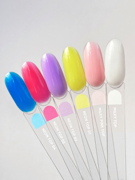 Top hybrydowy, MILKY PINK no wipe (10ml), NOTD