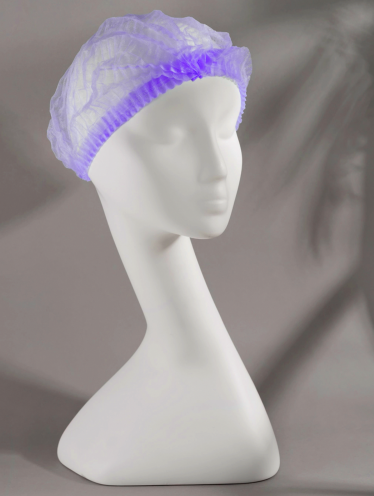 Czepek z włókniny spunbond fioletowy 100 szt