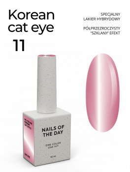 Lakier hybrydowy, Gel Polish #11 Korean Cat Eye (10ml), NOTD