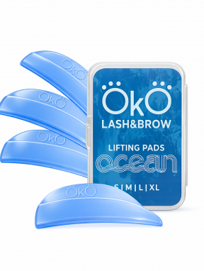 Zestaw wałeczków do laminacji rzęs, OCEAN (4 pary) ,OkO