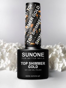 Top hybrydowy, SHIMMER GOLD (5ml), Sunone