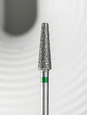 Frez diamentowy ścięty stożek, mocny (zielony) - DZSS