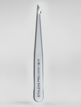 Pęseta do brwi skośna spiczasta, EXPERT 10 typ 7, Staleks PRO