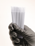 Aplikatory bezwłókienkowe, microbrush, białe (100 szt)