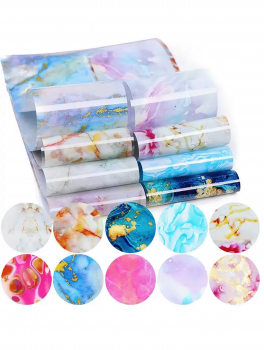 Folia transferowa do zdobień MARMUR  - 10 ark