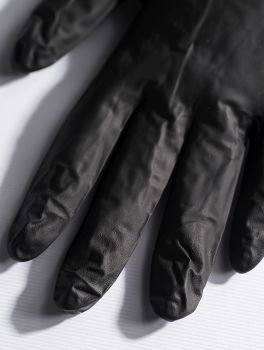 Rękawiczki nitrylowe bezpudrowe, Nitrylex Black (100 szt/op) XS