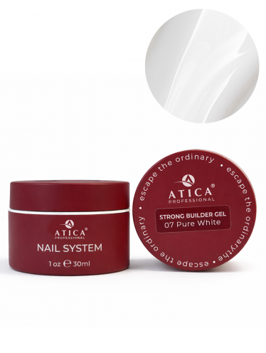 Żel budujący, Strong 07 PURE WHITE (30ml), Atica