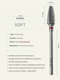 FLAVA Frez Carbide Czerwony Szyszka 6/14mm SOFT