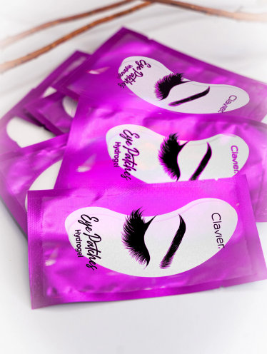 Płatki żelowe pod oczy fioletowe, Clavier (50 par)