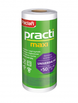 Ściereczki uniwersalne w rolce, 50 szt (25x30cm), Paclan Practi maxi