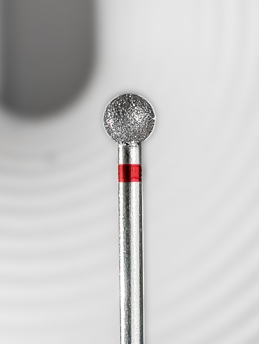 Frez diamentowy kulka 5 mm, delikatny (czerwony) - DCK5