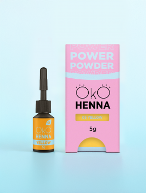 Henna pudrowa do brwi, 05 Yellow, OkO (5g)