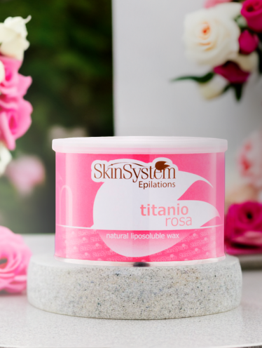 Wosk do depilacji puszka, różany (400 ml), Skin System