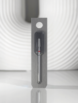 Frez diamentowy ścięty stożek 2.5mm, czerwony, Staleks PRO