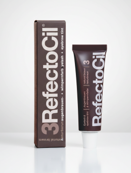 Farbka do brwi i rzęs, Nr.3 Natural Brown (15ml), RefectoCil