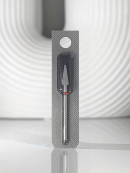 Frez diamentowy gruszka 4mm, czerwony, Staleks PRO