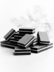 Polerka do paznokci, blok polerski czarny, 100/180 (50 szt)