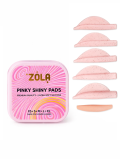 Wałeczki do laminacji rzęs, PINKY SHINY PADS (6 par), Zola