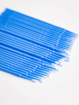 Aplikatory bezwłókienkowe, microbrush, granatowe (100 szt)