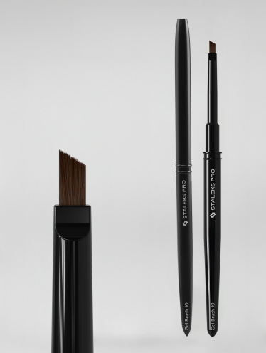 STALEKS PRO pędzelek żelu skośny 4/7 mm EXPERT / NBE-10