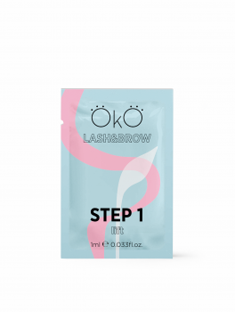 Środek do laminacji rzęs i brwi, OkO STEP 1 LIFT (1ml)