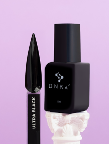 Lakier hybrydowy, Gel Polish ULTRA BLACK (12ml), DNKa’