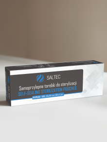 Torebki do sterylizacji, (100x260mm) 200 szt, Saltec