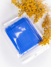 Aplikatory bezwłókienkowe, microbrush, granatowe (100 szt)