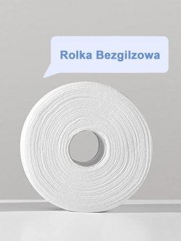 Chusteczki kosmetyczne  biodegradowalne perła, rolka bezgilzowa, 100 szt (25x20cm)