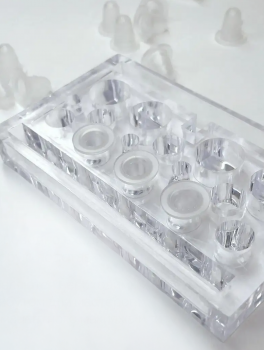 Kubeczki silikonowe na pigment do tatuażu (10 szt) - S