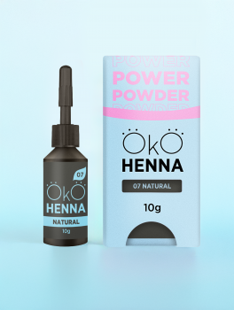 Henna pudrowa do brwi, 07 Natural, OkO (10g)