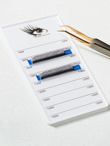 Akrylowy holder podstawka do rzęs i kleju, biały