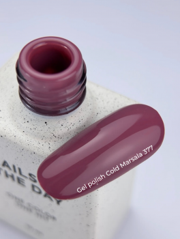 Lakier hybrydowy, Gel Polish #377 COLD MARSALA (10ml), NOTD