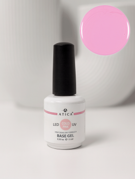 Baza hybrydowa, Base Gel COLD PINK (15ml), Atica