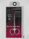 Nożyczki do skórek z haczykiem dla LEWORĘCZNYCH EXPERT 13 typ 3, Staleks PRO