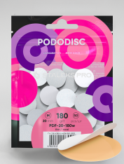 Nakładki ścierne Pododisc 20mm, 180 (50 szt), Staleks PRO
