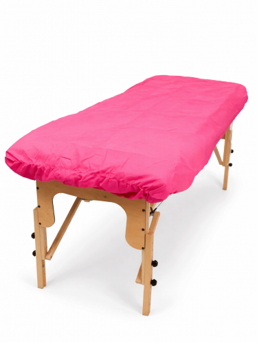 CHILA pokrowiec na fotel włókninowy RÓŻOWY 90g/m² - 80x210cm