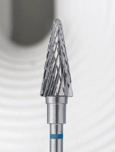 STALEKS PRO Frez Carbide Niebieski Stożek 6/14mm EXPERT / FT71B060/14
