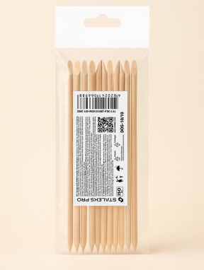 Patyczki drewniane do manicure EXPERT 150mm (10 szt), Staleks PRO