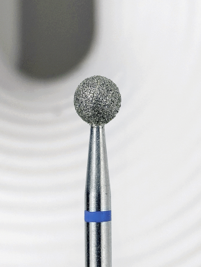 Frez diamentowy kulka 4mm, niebieski, TOUCH