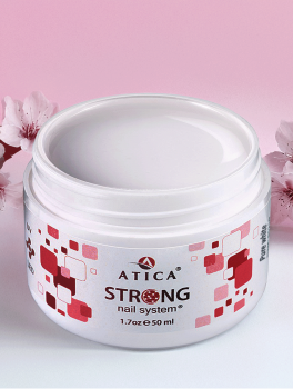 Żel budujący, Strong Nail System PURE WHITE (50ml), Atica