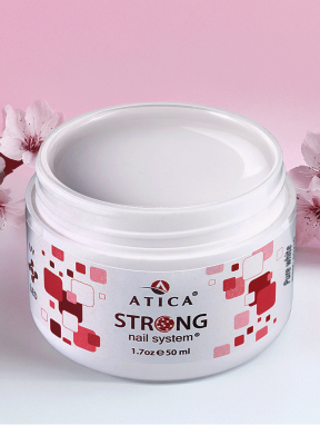 Żel budujący, Strong Nail System PURE WHITE (50ml), Atica