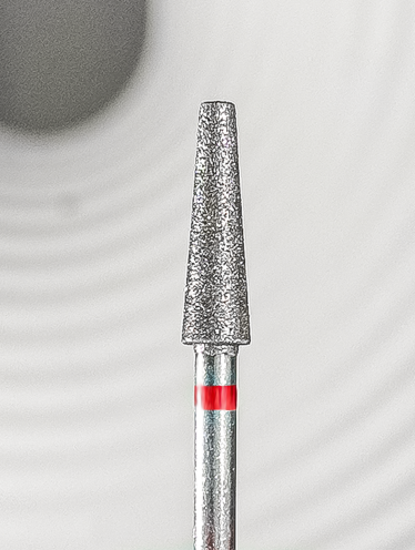 Frez diamentowy ścięty stożek, delikatny (czerwony) - DCSS