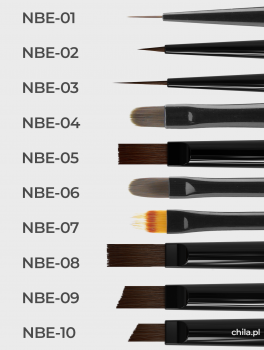 Pędzelek dwustronny liner+żel EXPERT 03/06, Staleks PRO