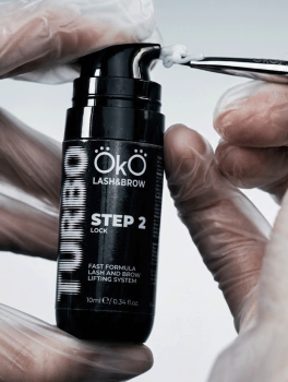 Środek do laminacji rzęs i brwi, OkO TURBO STEP 2 LOCK (10ml)